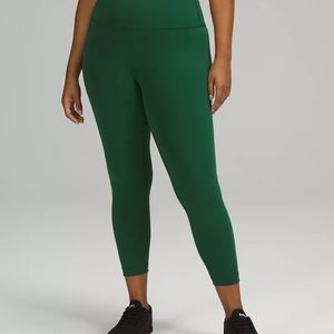 Lululemon wunder train Everglade green 25 inch size 14